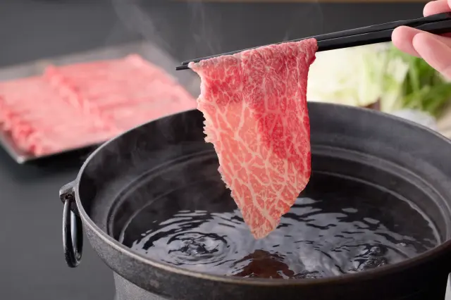 米沢牛のしゃぶしゃぶ